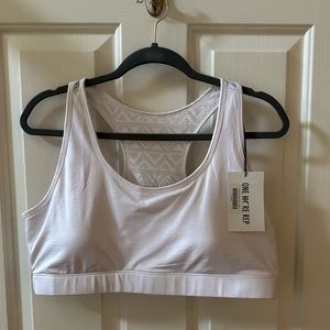ZYIA White Bomber Bra, size XXL, NWT